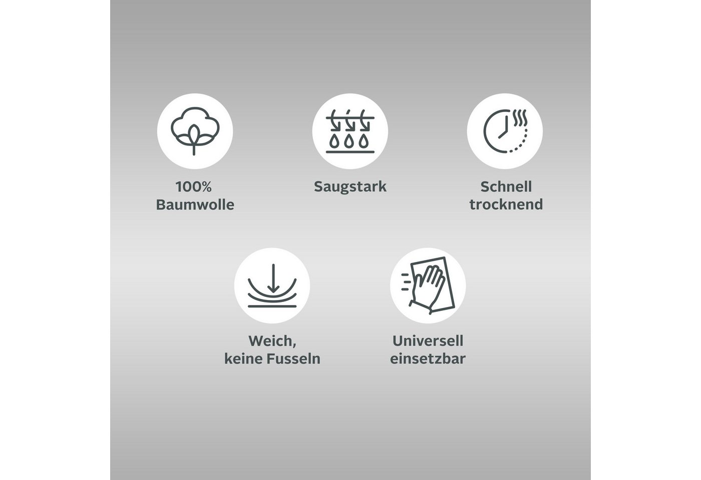 OTTO home Geschirrtuch Ravven, (Set, 3-tlg., 3er Set), 100 % Baumwolle, 65 × 50 cm, 3er-Set, Farbauswahl, Karo, Streifen – Bild 2 von 5