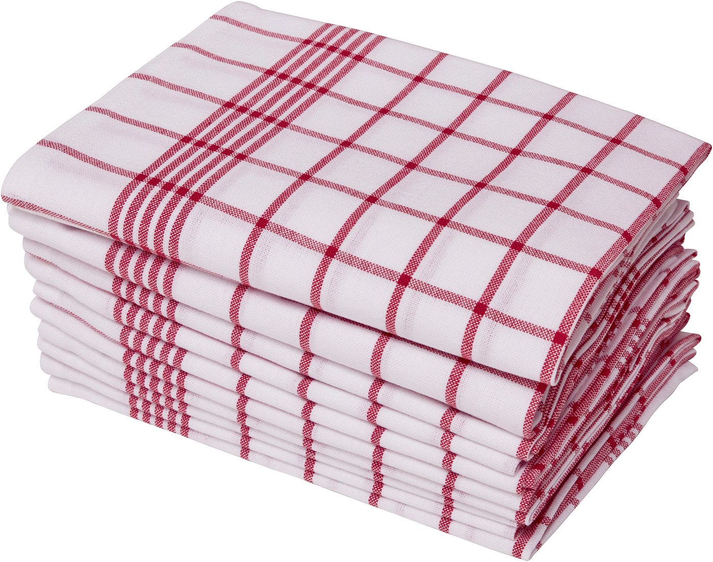 OTTO home Geschirrtuch Vivianne, Exklusiv Deal!, (Set, 10-tlg., 10 Stück), 100% Baumwolle,60×45 cm, blau-/rot-/weiß,10 Stk, Set, weich, saugstark – Bild 3 von 5