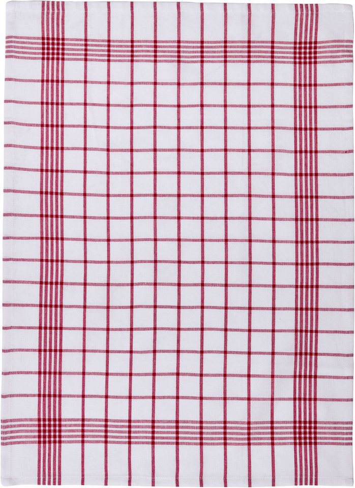 OTTO home Geschirrtuch Vivianne, Exklusiv Deal!, (Set, 10-tlg., 10 Stück), 100% Baumwolle,60×45 cm, blau-/rot-/weiß,10 Stk, Set, weich, saugstark – Bild 4 von 5