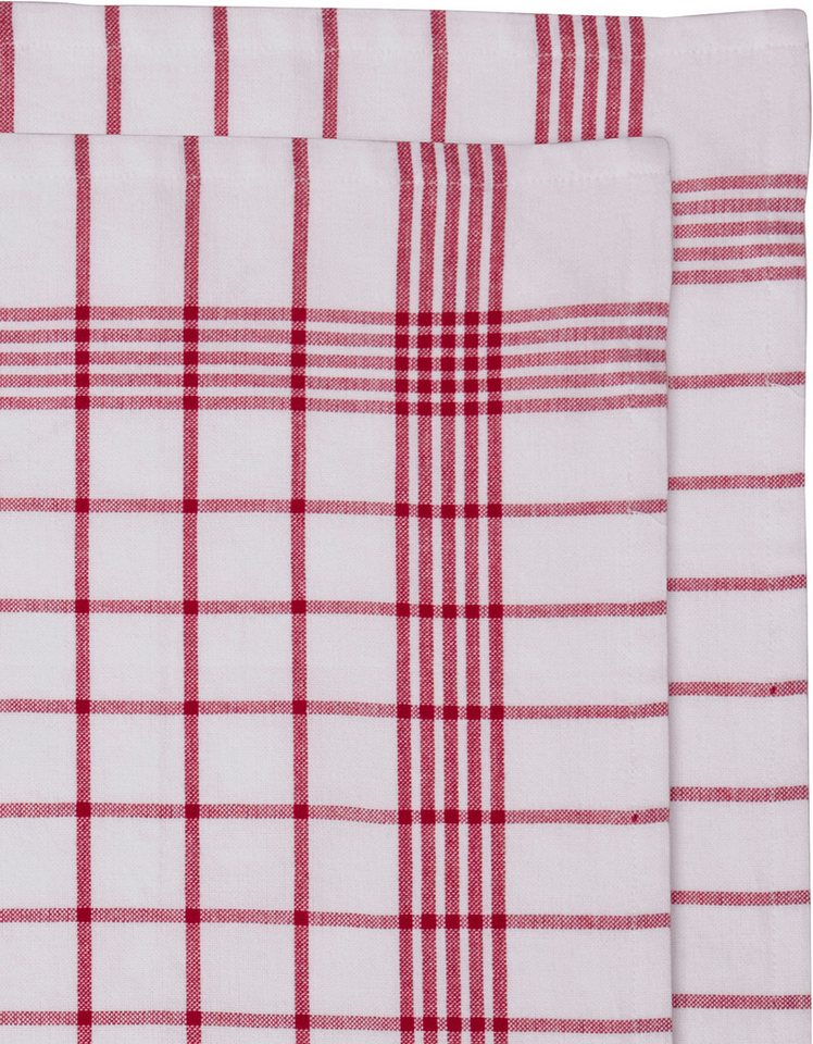 OTTO home Geschirrtuch Vivianne, Exklusiv Deal!, (Set, 10-tlg., 10 Stück), 100% Baumwolle,60×45 cm, blau-/rot-/weiß,10 Stk, Set, weich, saugstark – Bild 5 von 5