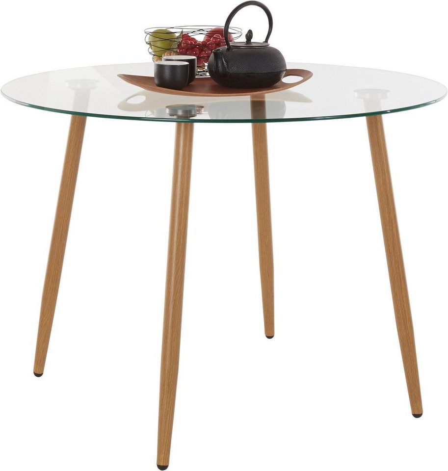 OTTO home Glastisch Miller (Esstisch, Glastisch, OTTOs Choice), runder Esstisch mit einem Ø von 100 cm, verschiedene Größen – Bild 2 von 5