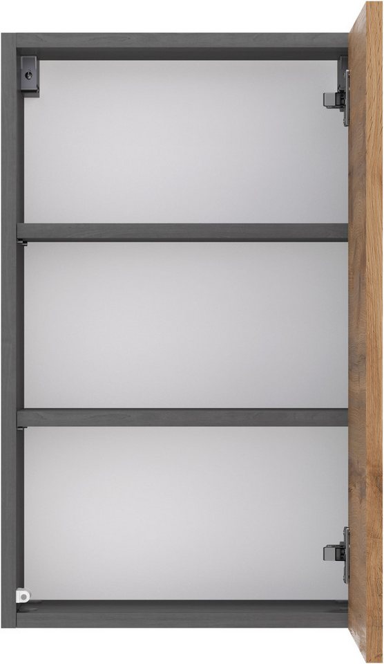 OTTO home Hängeschrank BOZEN, Hängeschrank 40 cm (Badezimmerschrank, Badschrank, Stauraum, Badmöbel, Schrank) Push-to-open-Beschlag, griffloses Design – Bild 5 von 5