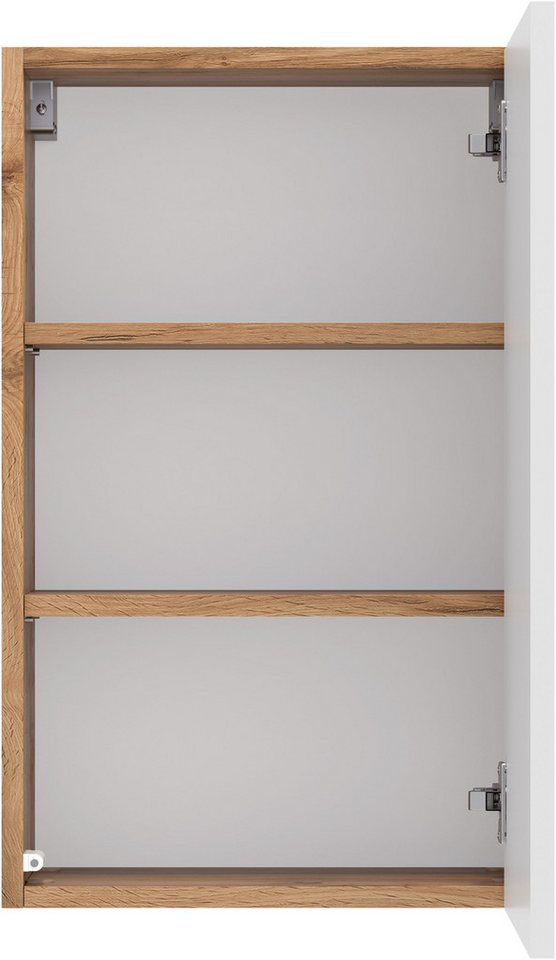 OTTO home Hängeschrank BOZEN, Hängeschrank 40 cm (Badezimmerschrank, Badschrank, Stauraum, Badmöbel, Schrank) Push-to-open-Beschlag, griffloses Design – Bild 5 von 5