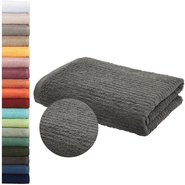 OTTO home Handtuch Riva, 50x100, Premium Handtücher, 500 gr/m², Webfrottier (1-St), Hoch-Tief-Struktur, Streifen, weich, 5 Jahre Garantie