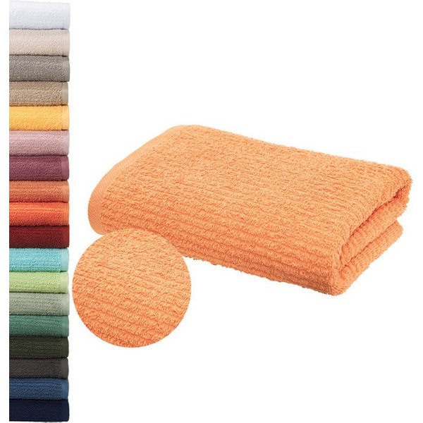 OTTO home Handtuch Riva, 50x100, Premium Handtücher, 500 gr/m², Webfrottier (1-St), Hoch-Tief-Struktur, Streifen, weich, 5 Jahre Garantie