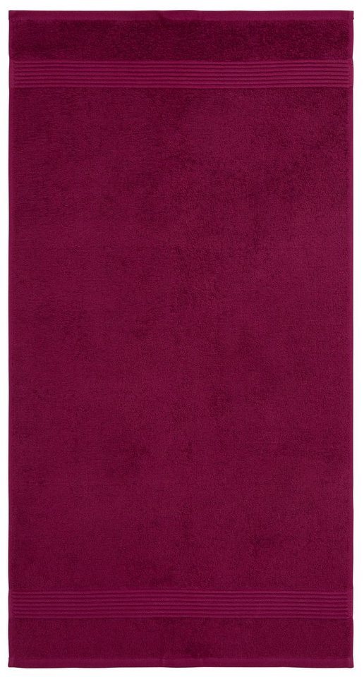 OTTO home Handtuch Set Anna, 2 Duschtücher 70x140, 4 Handtücher 50x100, Walkfrottee (Set, 6-St), Handtuch-Set, gestreifte Bordüre, weich, 100% Baumwolle, zweifa – Bild 3 von 5