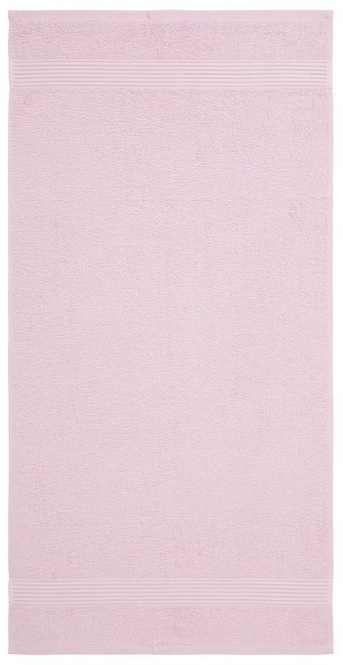 OTTO home Handtuch Set Anna, 2 Duschtücher 70x140, 4 Handtücher 50x100, Walkfrottee (Set, 6-St), Handtuch-Set, gestreifte Bordüre, weich, 100% Baumwolle, zweifa – Bild 4 von 5