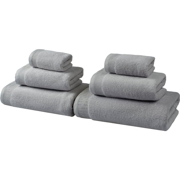 OTTO home Handtuch Set Fenya, flauschig und weich, Premium Handtücher, 550 gr/m², Walkfrottier (Set, 6-St), mit Bordüre, Set, 100% Baumwolle, Hotel-Qualität, 5 