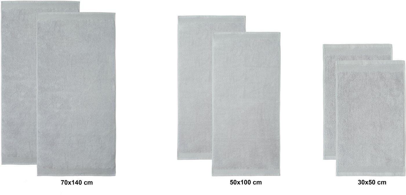 OTTO home Handtuch Set Fenya, flauschig und weich, Premium Handtücher, 550 gr/m², Walkfrottier (Set, 6-St), mit Bordüre, Set, 100% Baumwolle, Hotel-Qualität, 5  – Bild 5 von 5