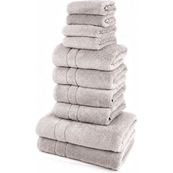 OTTO home Handtuch Set Inga, 3 Qualitäten, Duschtücher, Handtücher, Gästetücher, Seiftücher, Walkfrottier (10-St), Handtücher mit feiner Bordüre, 100% Baumwolle
