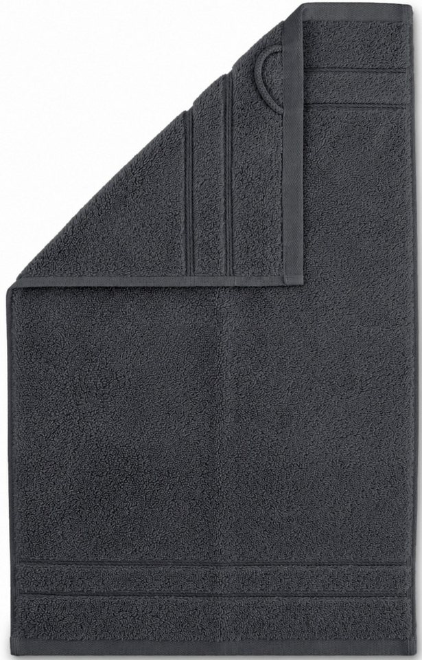 OTTO home Handtuch Set Inga, 3 Qualitäten, Duschtücher, Handtücher, Gästetücher, Seiftücher, Walkfrottier (10-St), Handtücher mit feiner Bordüre, 100% Baumwolle – Bild 4 von 5