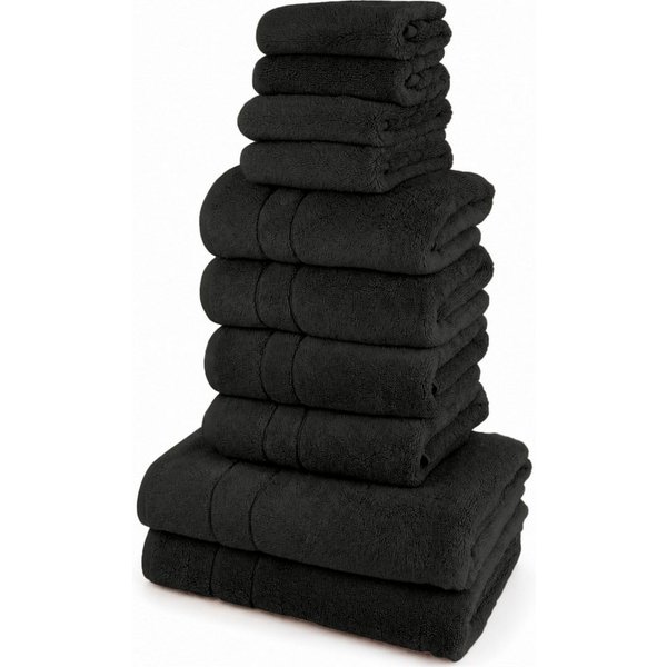OTTO home Handtuch Set Inga, 3 Qualitäten, Duschtücher, Handtücher, Gästetücher, Seiftücher, Walkfrottier (10-St), Handtücher mit feiner Bordüre, 100% Baumwolle