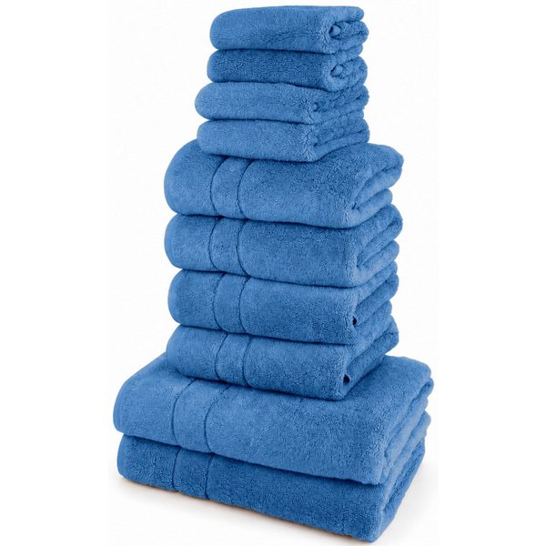 OTTO home Handtuch Set Inga, 3 Qualitäten, Duschtücher, Handtücher, Gästetücher, Seiftücher, Walkfrottier (10-St), Handtücher mit feiner Bordüre, 100% Baumwolle