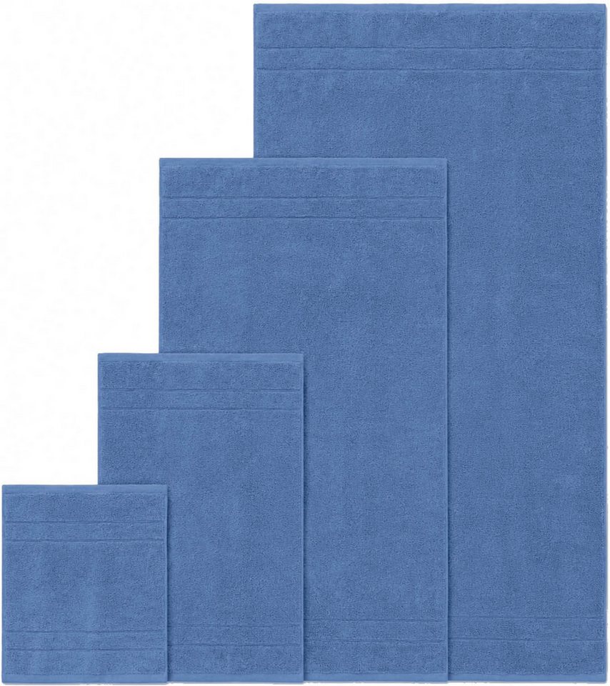 OTTO home Handtuch Set Inga, 3 Qualitäten, Duschtücher, Handtücher, Gästetücher, Seiftücher, Walkfrottier (10-St), Handtücher mit feiner Bordüre, 100% Baumwolle – Bild 5 von 5