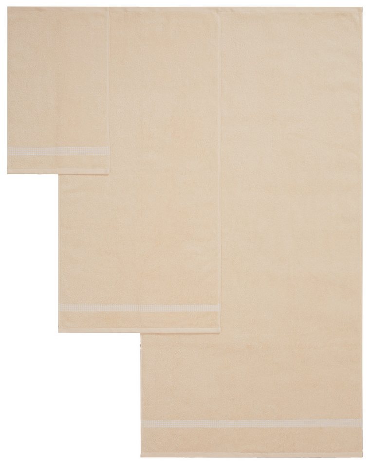 OTTO home Handtuch Set Kapra, Premium Handtücher, 100% Baumwolle, 500 gr/m², 10-tlg., Frottier (Set, 10-St), 2 Duschtücher, 4 Handtücher, 4 Gästehandtücher, 5 J – Bild 3 von 5