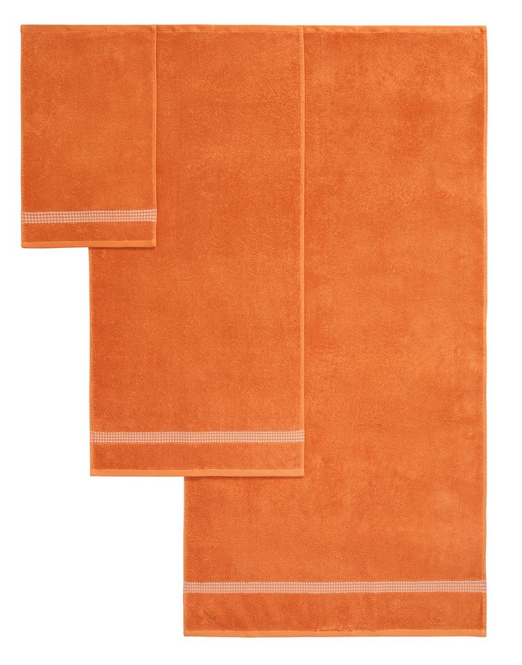 OTTO home Handtuch Set Kapra, Premium Handtücher, 100% Baumwolle, 500 gr/m², 10-tlg., Frottier (Set, 10-St), 2 Duschtücher, 4 Handtücher, 4 Gästehandtücher, 5 J – Bild 3 von 5