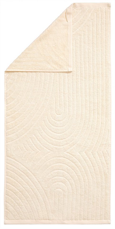 OTTO home Handtuch Set Ognon, Duschtücher, Handtücher, Gästetücher, Zen, Scandi, Boho, Frottier (Set, 8-St), Muster, Hoch-Tief-Struktur, einfarbig, Handtuch-Set – Bild 4 von 5