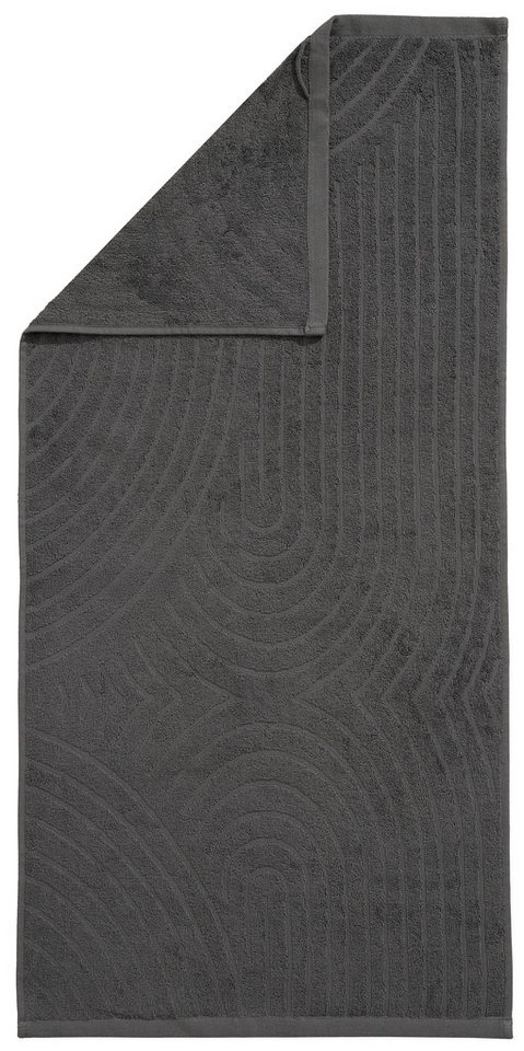 OTTO home Handtuch Set Ognon, Duschtücher, Handtücher, Gästetücher, Zen, Scandi, Boho, Frottier (Set, 8-St), Muster, Hoch-Tief-Struktur, einfarbig, Handtuch-Set – Bild 4 von 5