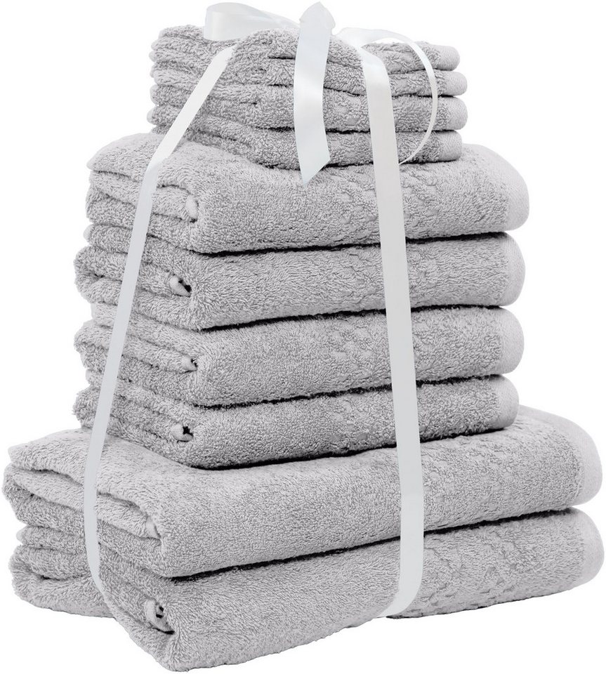 OTTO home Handtuch Set Regona, als 10 tlg Set und Serie, Premium Handtücher, 500 gr/m², Frottier (Set, 10-St), Duschtücher, Handtücher, Gästetücher, Seiftücher, – Bild 3 von 5