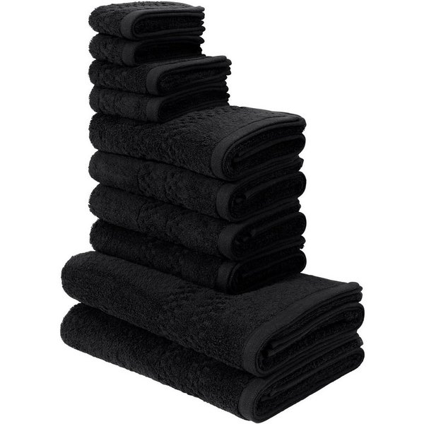 OTTO home Handtuch Set Regona, als 10 tlg Set und Serie, Premium Handtücher, 500 gr/m², Frottier (Set, 10-St), Duschtücher, Handtücher, Gästetücher, Seiftücher,