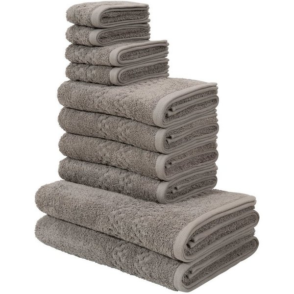 OTTO home Handtuch Set Regona, als 10 tlg Set und Serie, Premium Handtücher, 500 gr/m², Frottier (Set, 10-St), Duschtücher, Handtücher, Gästetücher, Seiftücher,