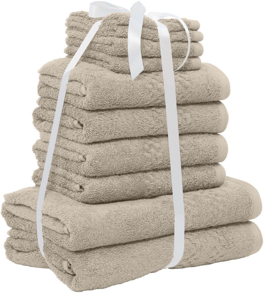 OTTO home Handtuch Set Regona, als 10 tlg Set und Serie, Premium Handtücher, 500 gr/m², Frottier (Set, 10-St), Duschtücher, Handtücher, Gästetücher, Seiftücher, – Bild 3 von 5