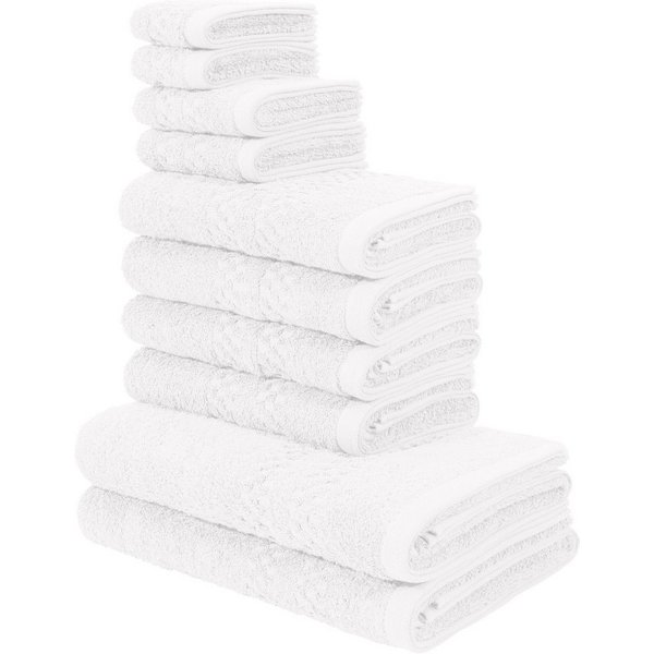 OTTO home Handtuch Set Regona, als 10 tlg Set und Serie, Premium Handtücher, 500 gr/m², Frottier (Set, 10-St), Duschtücher, Handtücher, Gästetücher, Seiftücher,