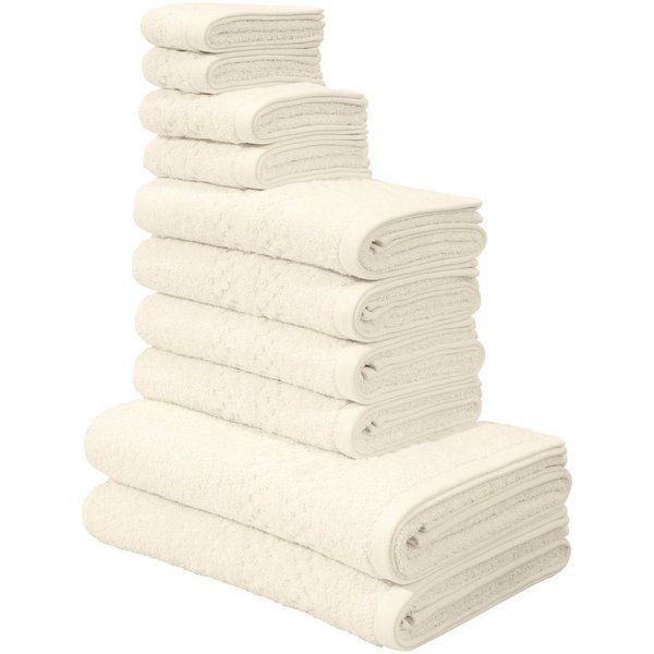 OTTO home Handtuch Set Regona, als 10 tlg Set und Serie, Premium Handtücher, 500 gr/m², Frottier (Set, 10-St), Duschtücher, Handtücher, Gästetücher, Seiftücher,