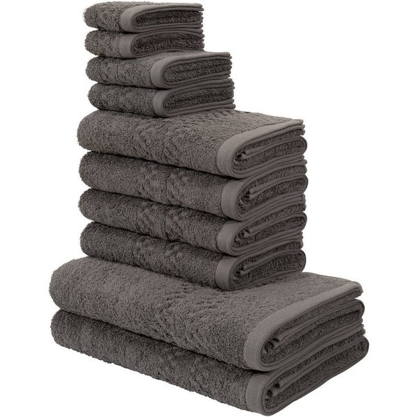 OTTO home Handtuch Set Regona, als 10 tlg Set und Serie, Premium Handtücher, 500 gr/m², Frottier (Set, 10-St), Duschtücher, Handtücher, Gästetücher, Seiftücher,