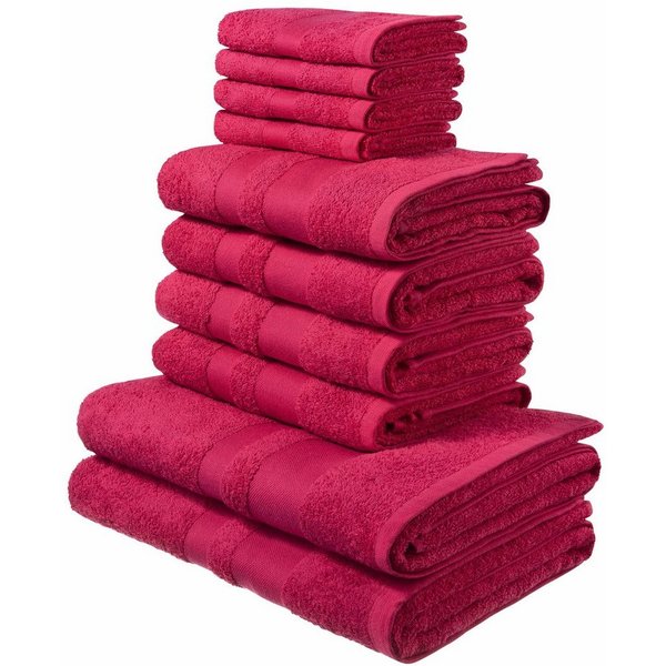 OTTO home Handtuch Set Vanessa, 10-tlg Handtuch-Set, weich, in Standard- und Premium-Qualität, Walkfrottee (Set, 10-St), 100% Baumwolle, Duschtücher, Handtücher