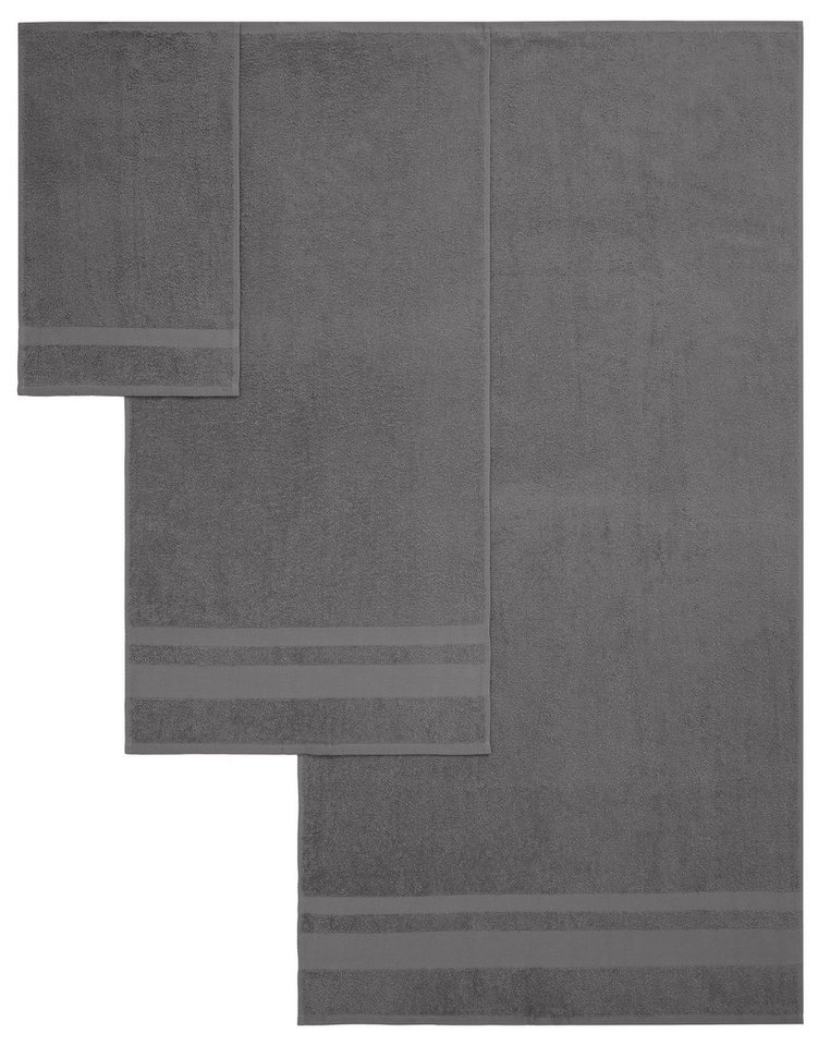 OTTO home Handtuch Set Vanessa, 10-tlg Handtuch-Set, weich, in Standard- und Premium-Qualität, Walkfrottee (Set, 10-St), 100% Baumwolle, Duschtücher, Handtücher – Bild 4 von 5
