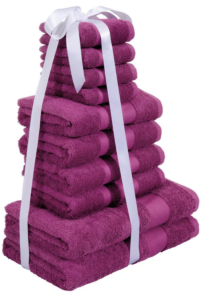 OTTO home Handtuch Set Vanessa, 10-tlg Handtuch-Set, weich, in Standard- und Premium-Qualität, Walkfrottee (Set, 10-St), 100% Baumwolle, Duschtücher, Handtücher – Bild 4 von 5