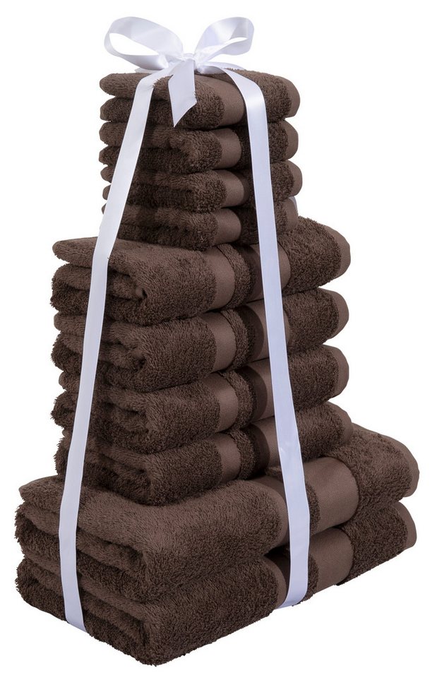 OTTO home Handtuch Set Vanessa, 10-tlg Handtuch-Set, weich, in Standard- und Premium-Qualität, Walkfrottee (Set, 10-St), 100% Baumwolle, Duschtücher, Handtücher – Bild 4 von 5