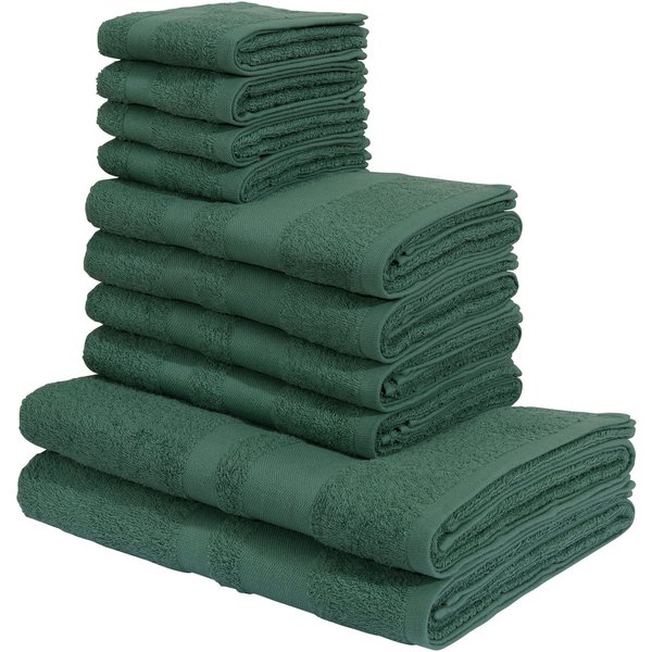 OTTO home Handtuch Set Vanessa, 10-tlg Handtuch-Set, weich, in Standard- und Premium-Qualität, Walkfrottee (Set, 10-St), 100% Baumwolle, Duschtücher, Handtücher