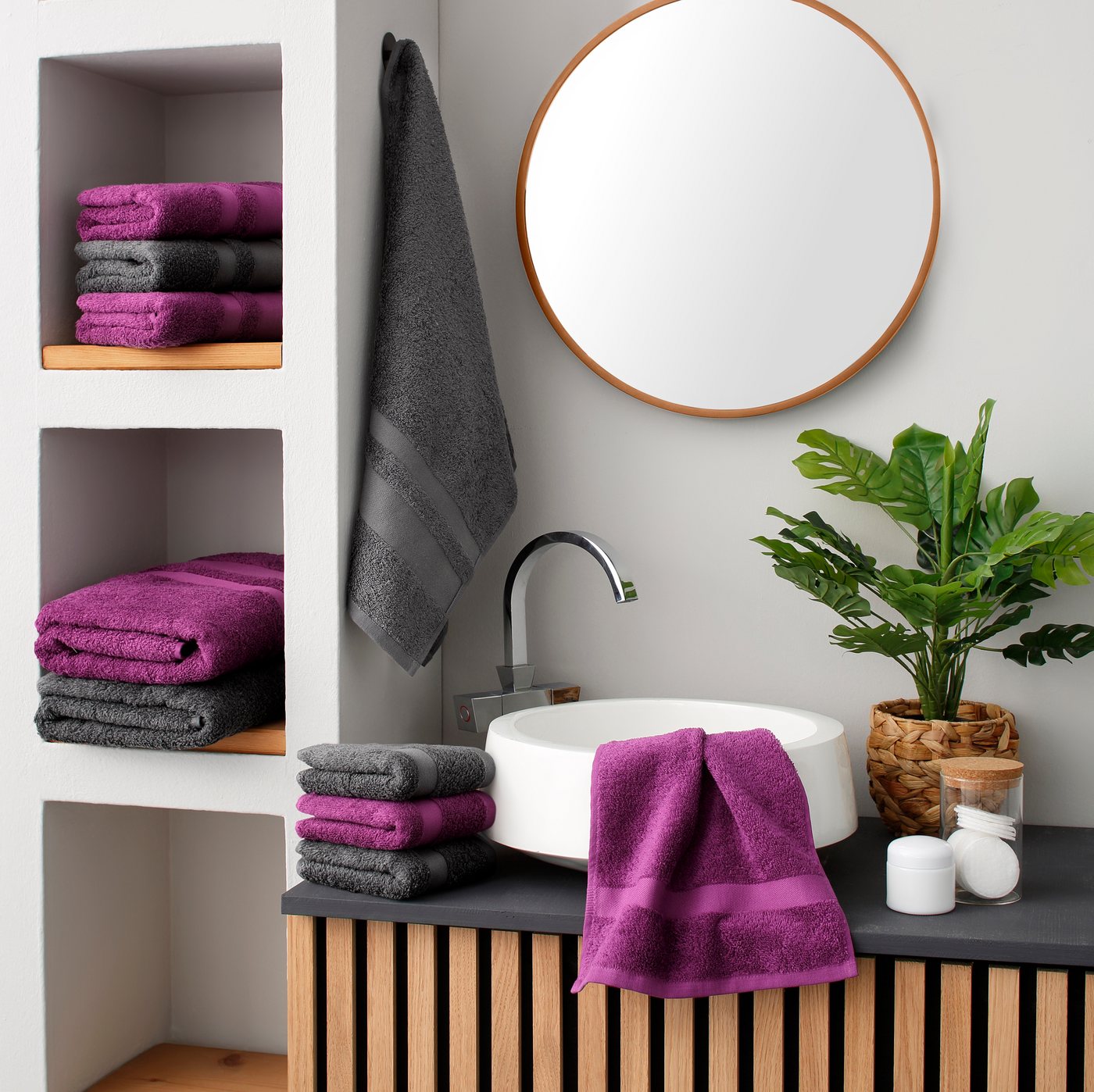 OTTO home Handtuch Set Vanessa, 10-tlg Handtuch-Set, weich, in Standard- und Premium-Qualität, Walkfrottee (Set, 10-St), 100% Baumwolle, Duschtücher, Handtücher – Bild 2 von 5