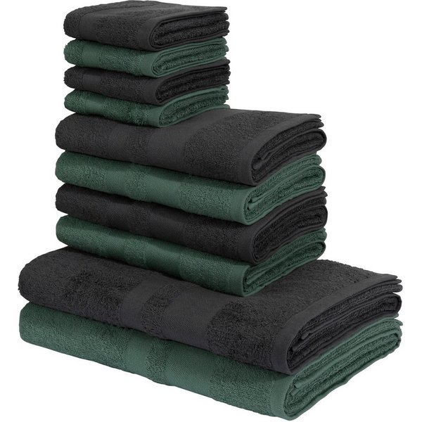 OTTO home Handtuch Set Vanessa, 10-tlg Handtuch-Set, weich, in Standard- und Premium-Qualität, Walkfrottee (Set, 10-St), 100% Baumwolle, Duschtücher, Handtücher