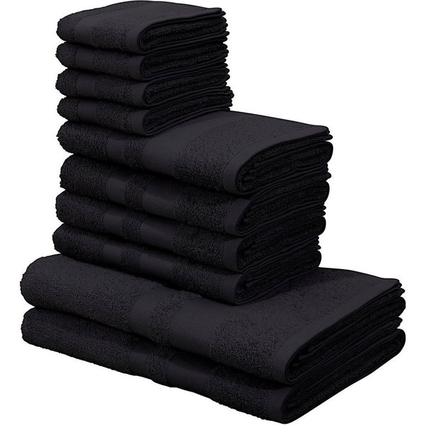 OTTO home Handtuch Set Vanessa, 10-tlg Handtuch-Set, weich, in Standard- und Premium-Qualität, Walkfrottee (Set, 10-St), 100% Baumwolle, Duschtücher, Handtücher
