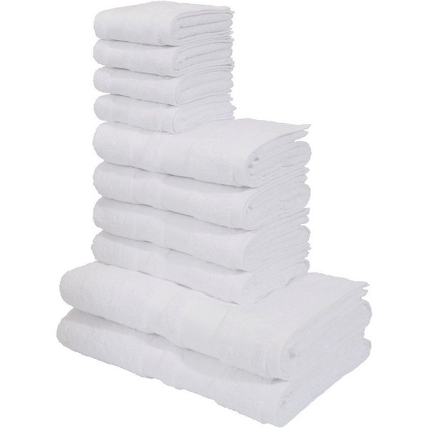 OTTO home Handtuch Set Vanessa, 10-tlg Handtuch-Set, weich, in Standard- und Premium-Qualität, Walkfrottee (Set, 10-St), 100% Baumwolle, Duschtücher, Handtücher