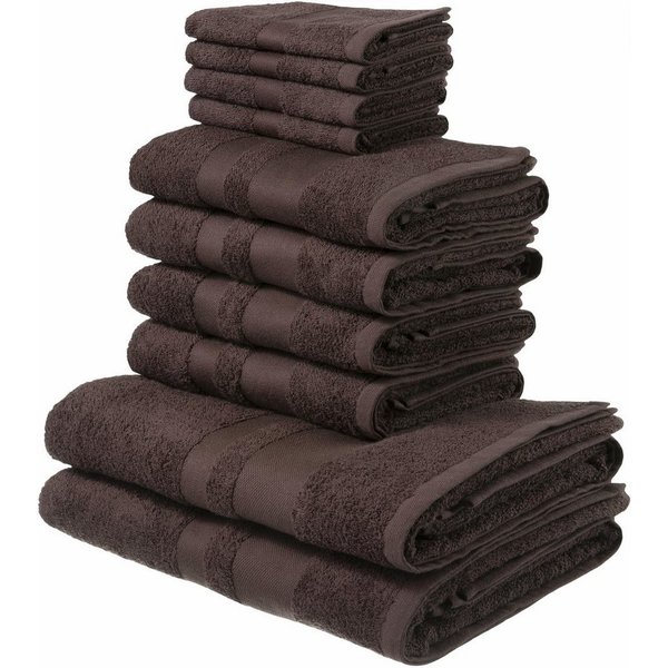 OTTO home Handtuch Set Vanessa, 10-tlg Handtuch-Set, weich, in Standard- und Premium-Qualität, Walkfrottee (Set, 10-St), 100% Baumwolle, Duschtücher, Handtücher