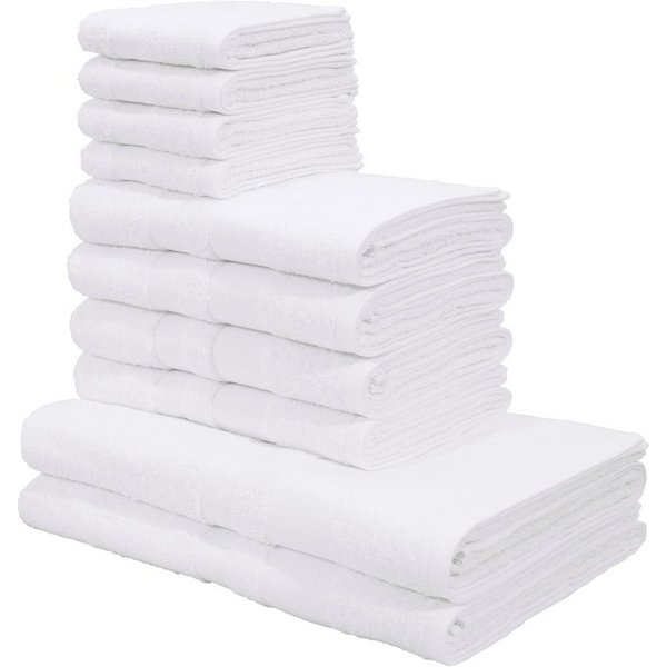 OTTO home Handtuch Set Vanessa, 10-tlg Handtuch-Set, weich, in Standard- und Premium-Qualität, Walkfrottee (Set, 10-St), 100% Baumwolle, Duschtücher, Handtücher
