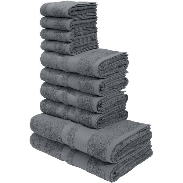 OTTO home Handtuch Set Vanessa, 10-tlg Handtuch-Set, weich, in Standard- und Premium-Qualität, Walkfrottee (Set, 10-St), 100% Baumwolle, Duschtücher, Handtücher