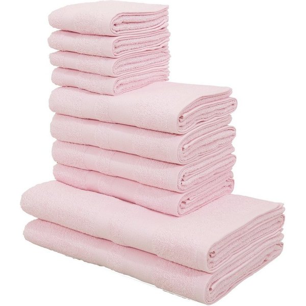 OTTO home Handtuch Set Vanessa, 10-tlg Handtuch-Set, weich, in Standard- und Premium-Qualität, Walkfrottee (Set, 10-St), 100% Baumwolle, Duschtücher, Handtücher