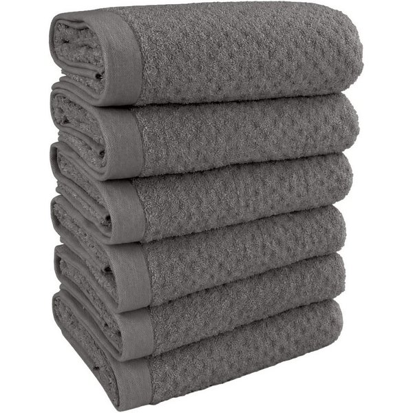 OTTO home Handtücher Corrin, 6 Premium Handtücher, 50x100cm, Frottier (6-St), 100% Baumwolle, 500 gr/m², mit Struktur, weich, 5 Jahre Garantie