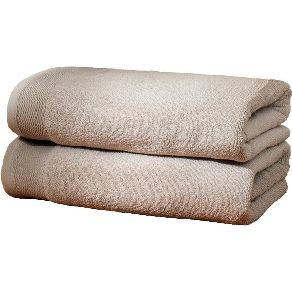 OTTO home Handtücher Fenya, flauschig und weich, Premium Handtücher, Duschtücher, 550gr/m², Webfrottier (2-St), mit Bordüre, Set, 100% Baumwolle, Hotel-Qualität