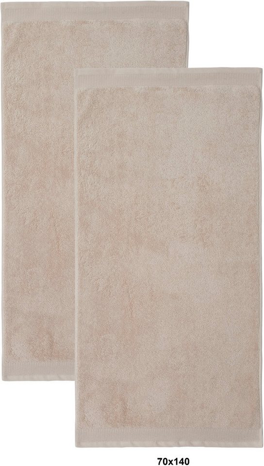 OTTO home Handtücher Fenya, flauschig und weich, Premium Handtücher, Duschtücher, 550gr/m², Webfrottier (2-St), mit Bordüre, Set, 100% Baumwolle, Hotel-Qualität – Bild 4 von 5
