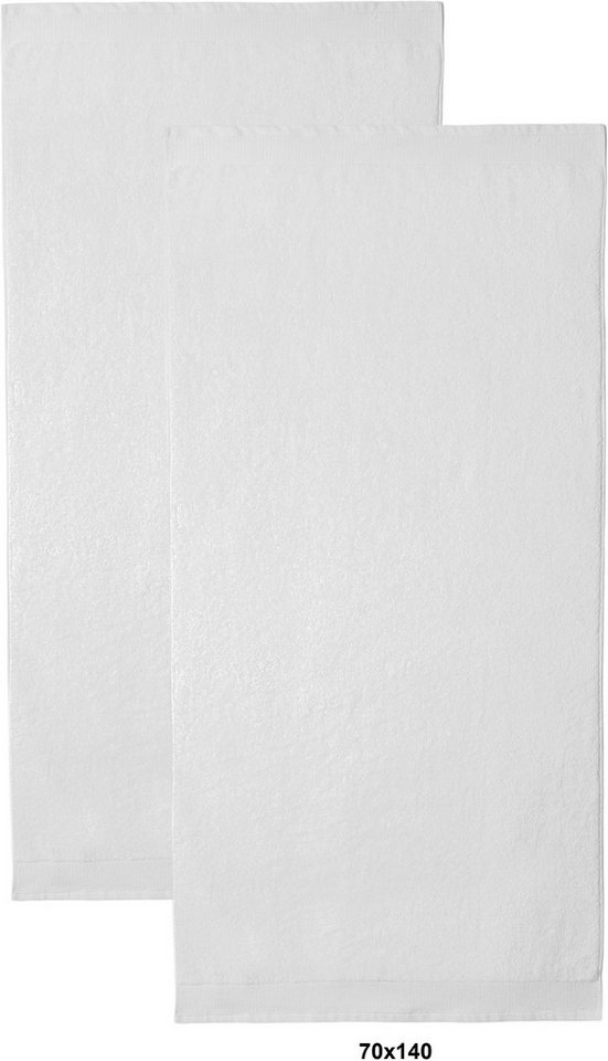 OTTO home Handtücher Fenya, flauschig und weich, Premium Handtücher, Duschtücher, 550gr/m², Webfrottier (2-St), mit Bordüre, Set, 100% Baumwolle, Hotel-Qualität – Bild 4 von 5