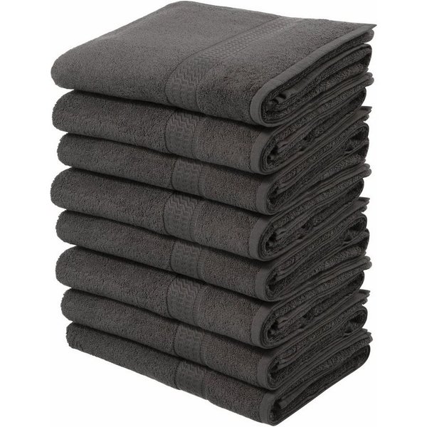OTTO home Handtücher Juna, als Set und Serie erhältlich, 8 Handtücher, 50x100cm, Walkfrottier (8-St), 8-tlg. Handtuch-Set, 100% Baumwolle, mit Bordüre, Uni-Farb