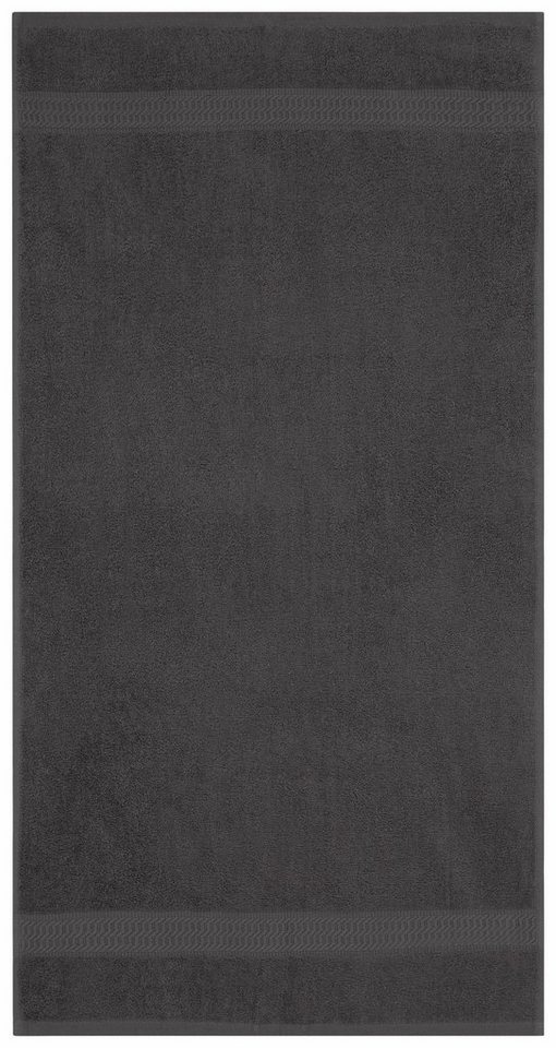 OTTO home Handtücher Juna, als Set und Serie erhältlich, 8 Handtücher, 50x100cm, Walkfrottier (8-St), 8-tlg. Handtuch-Set, 100% Baumwolle, mit Bordüre, Uni-Farb – Bild 3 von 5