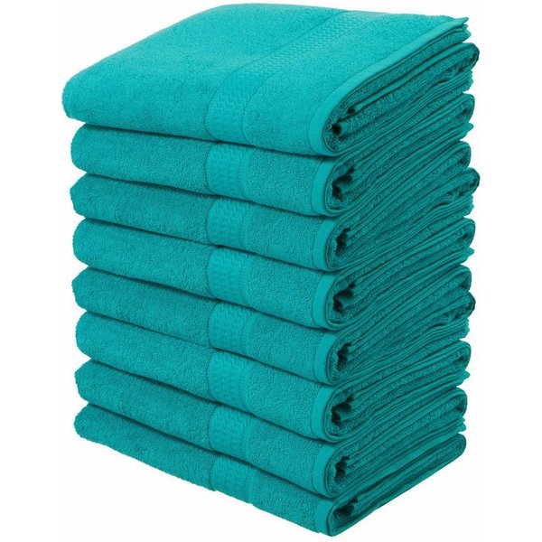 OTTO home Handtücher Juna, als Set und Serie erhältlich, 8 Handtücher, 50x100cm, Walkfrottier (8-St), 8-tlg. Handtuch-Set, 100% Baumwolle, mit Bordüre, Uni-Farb