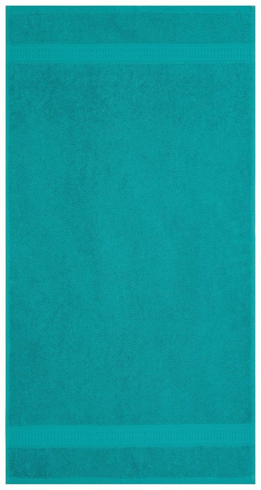 OTTO home Handtücher Juna, als Set und Serie erhältlich, 8 Handtücher, 50x100cm, Walkfrottier (8-St), 8-tlg. Handtuch-Set, 100% Baumwolle, mit Bordüre, Uni-Farb – Bild 3 von 5